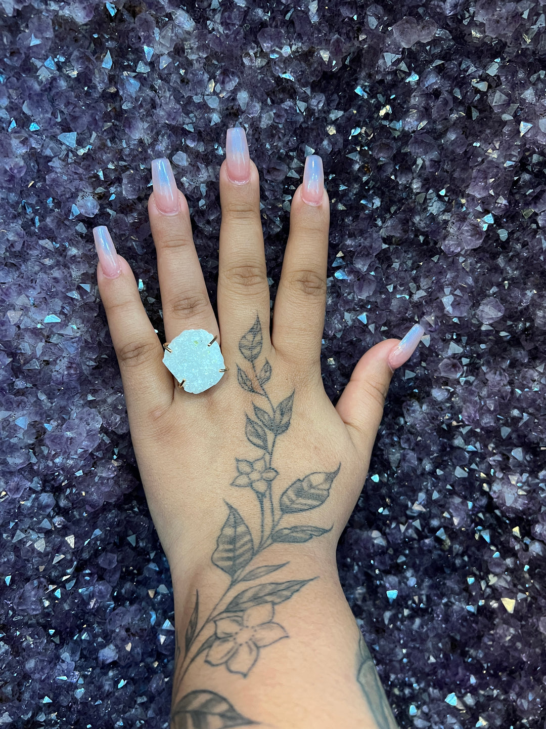 Cluster Ring (Clear Quartz)