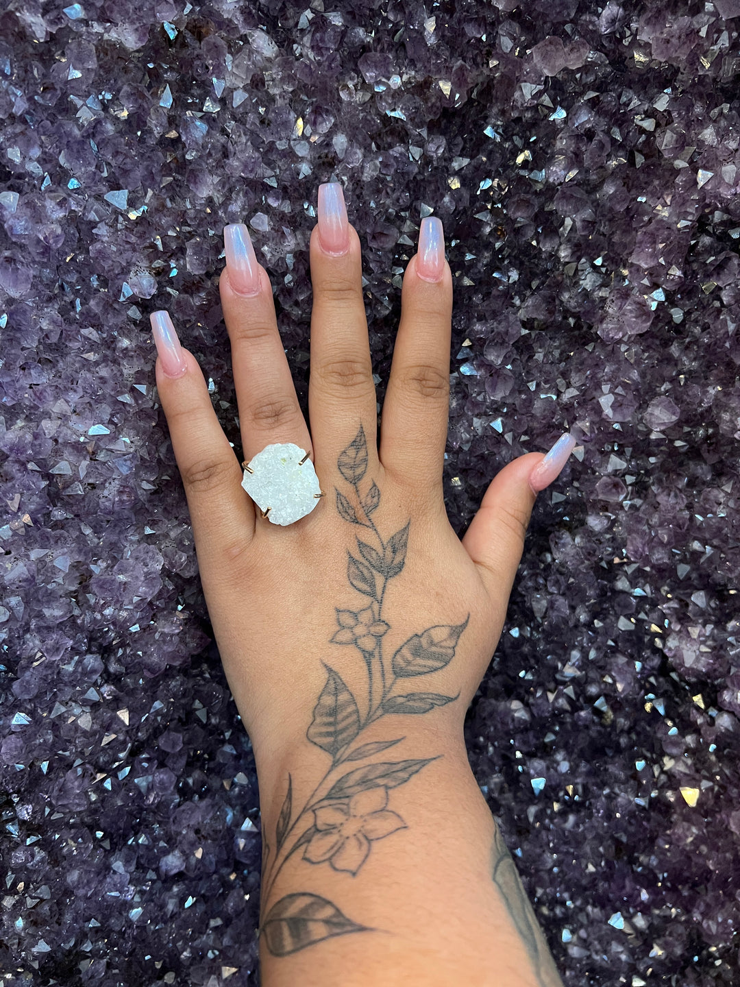 Cluster Ring (Clear Quartz)