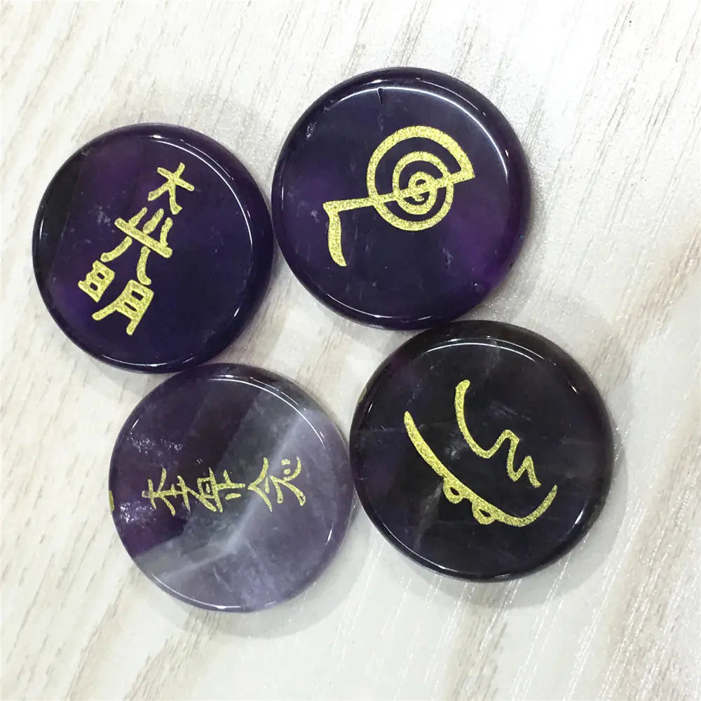 Four Energy Symbols (Tumbled)