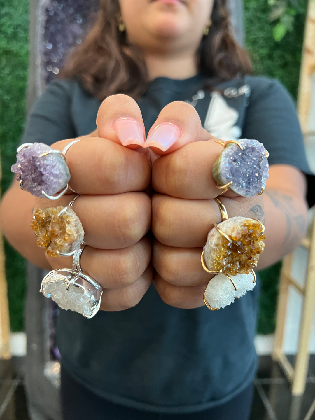 Cluster Ring (Clear Quartz)
