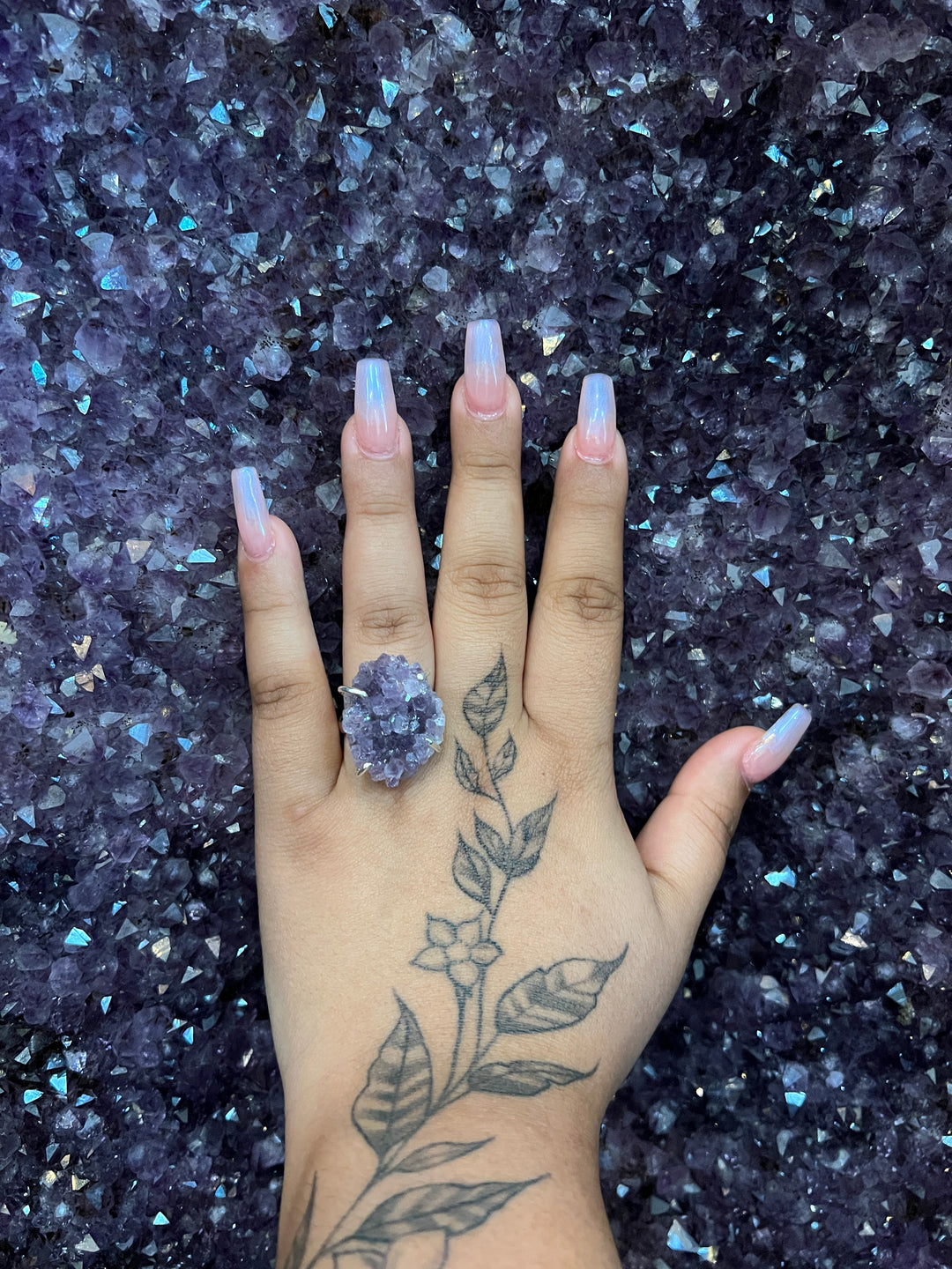 Cluster Ring (Amethyst)