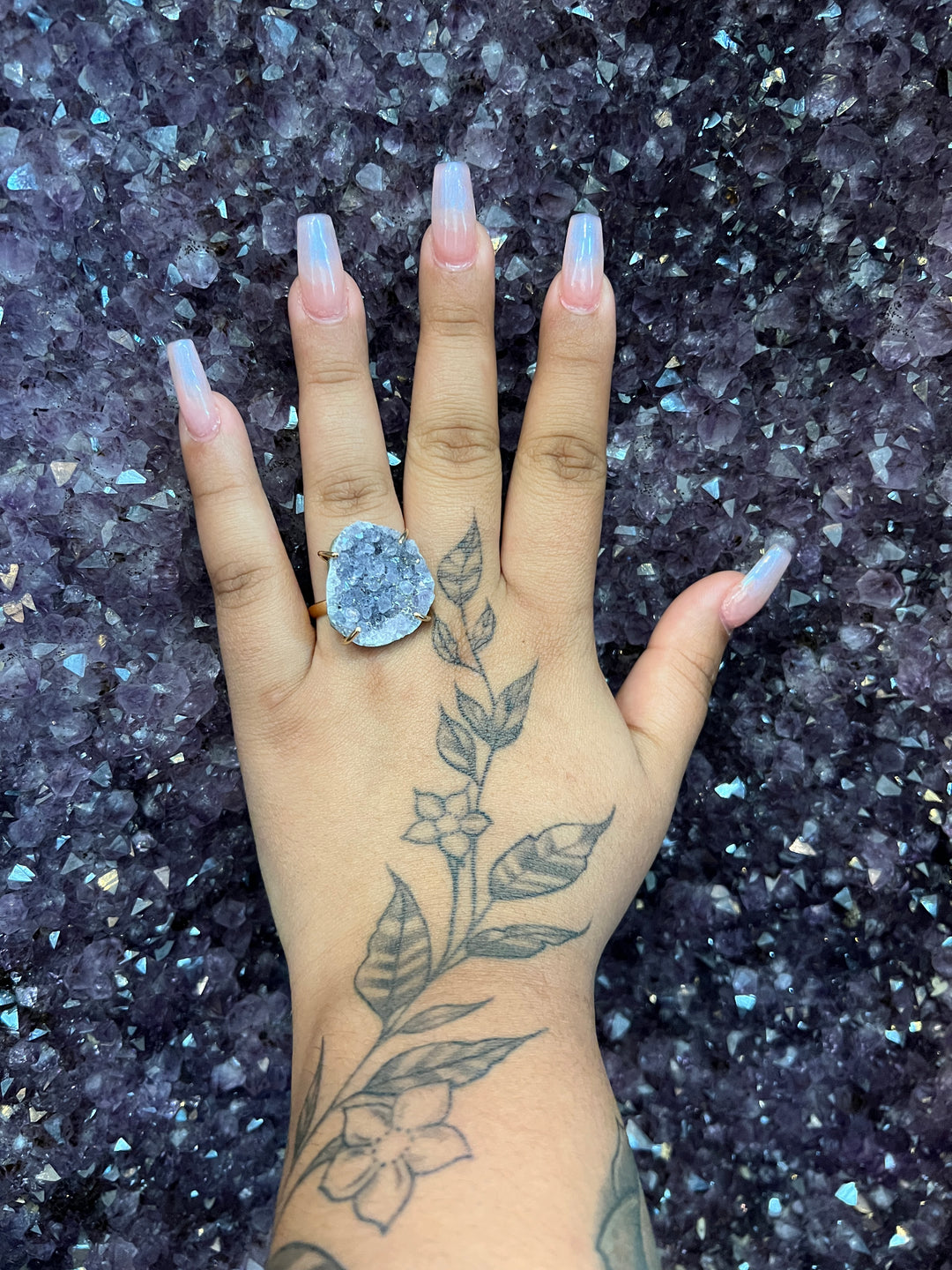 Cluster Ring (Amethyst)