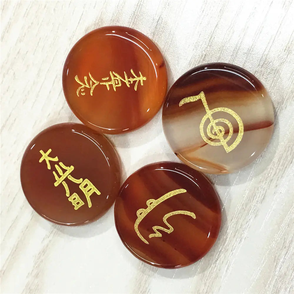 Four Energy Symbols (Tumbled)
