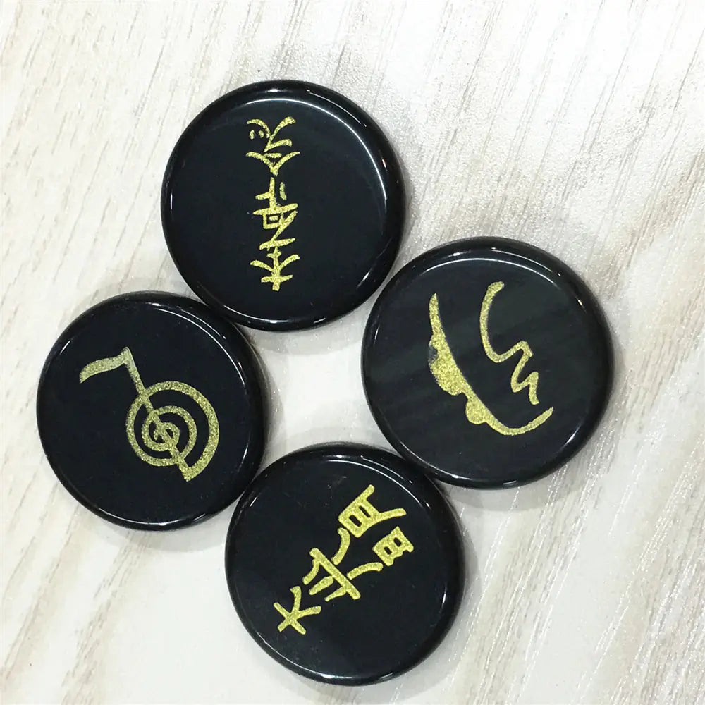 Four Energy Symbols (Tumbled)
