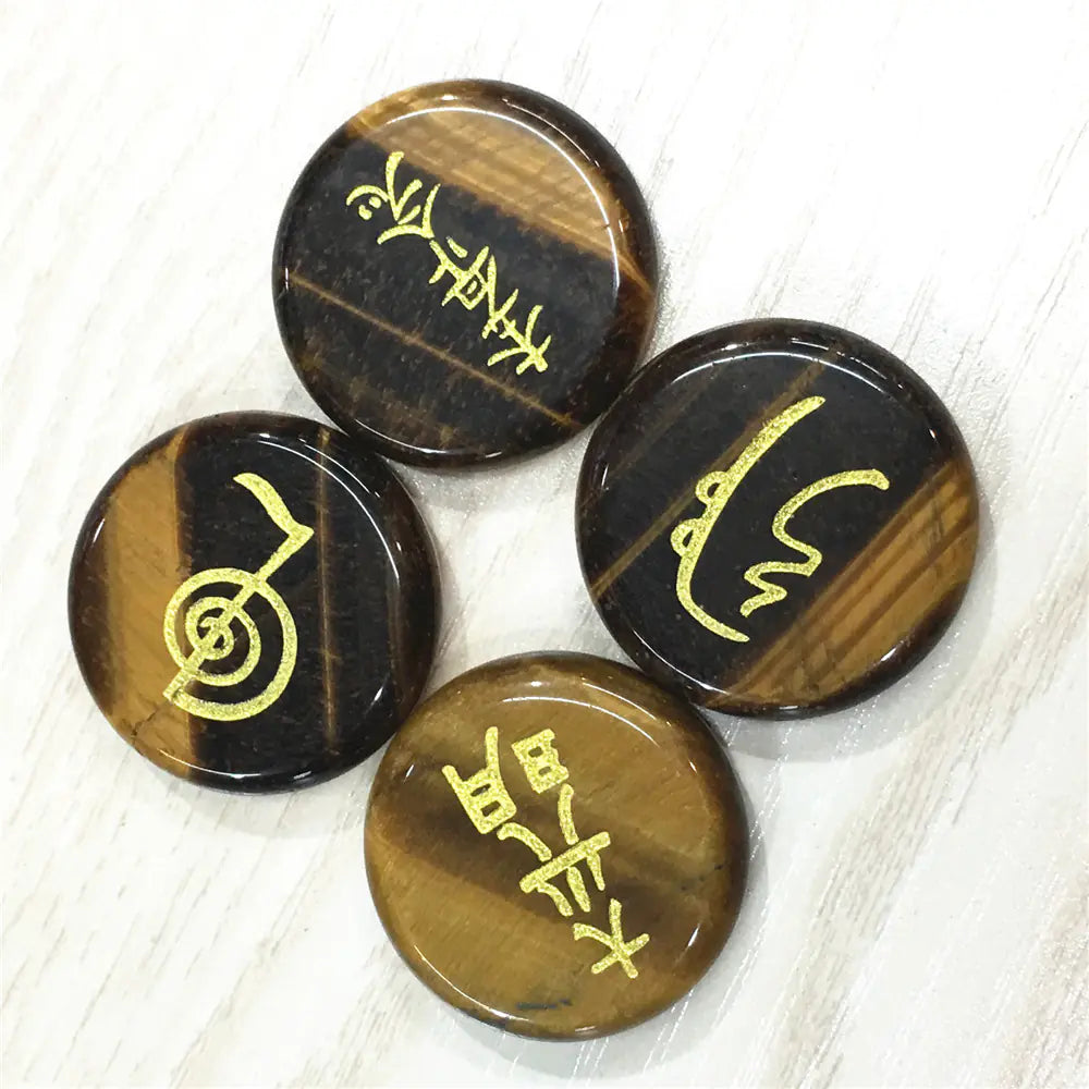 Four Energy Symbols (Tumbled)