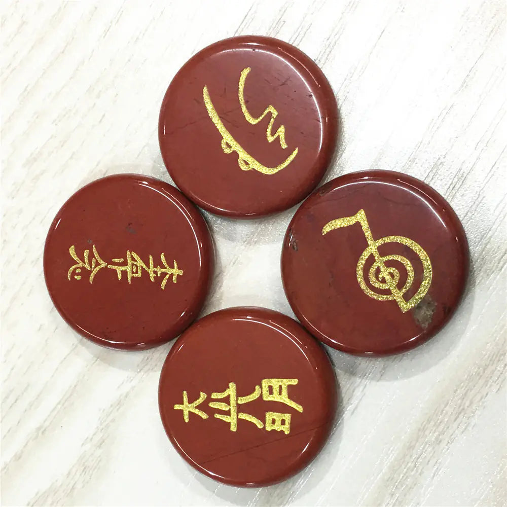 Four Energy Symbols (Tumbled)