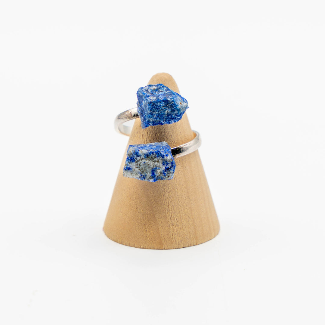 Duo Ring Silver (Lapis Lazuli)