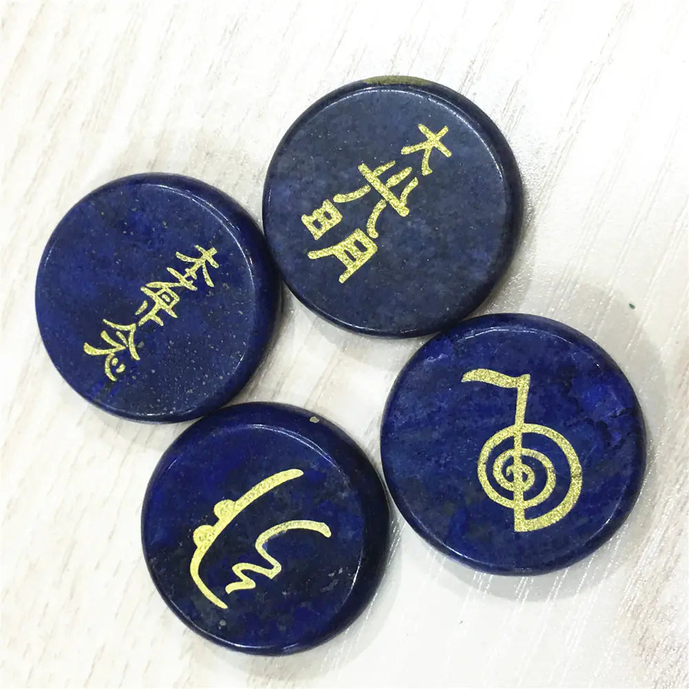 Four Energy Symbols (Tumbled)