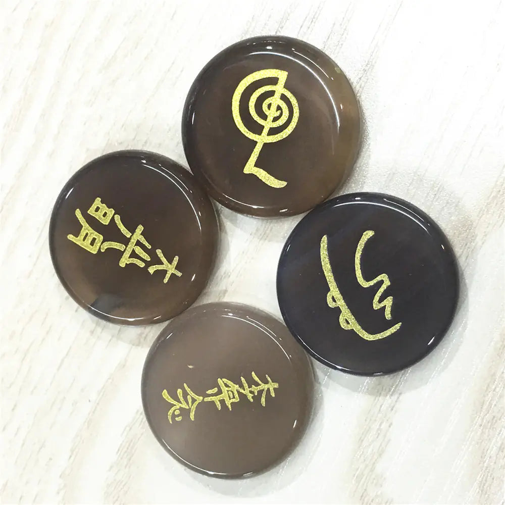 Four Energy Symbols (Tumbled)