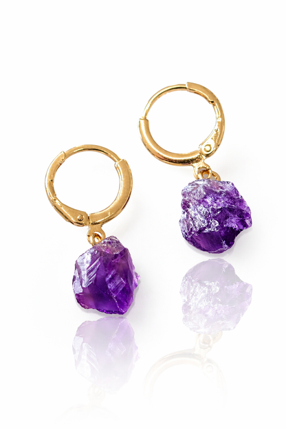 Small Hoop Earring (Amethyst)