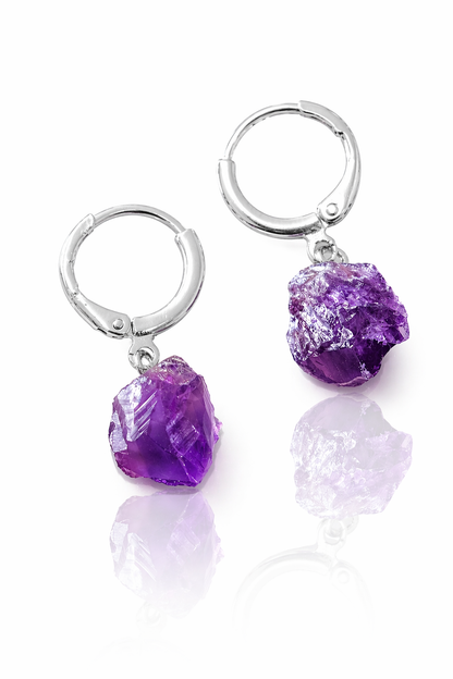 Small Hoop Earring (Amethyst)