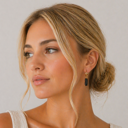 Small Hoop Earring(Tourmaline)