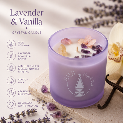 Vela de Lavanda e Baunilha