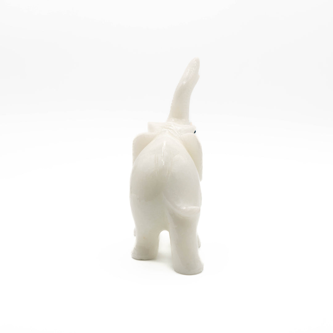 White Calcite Elephant