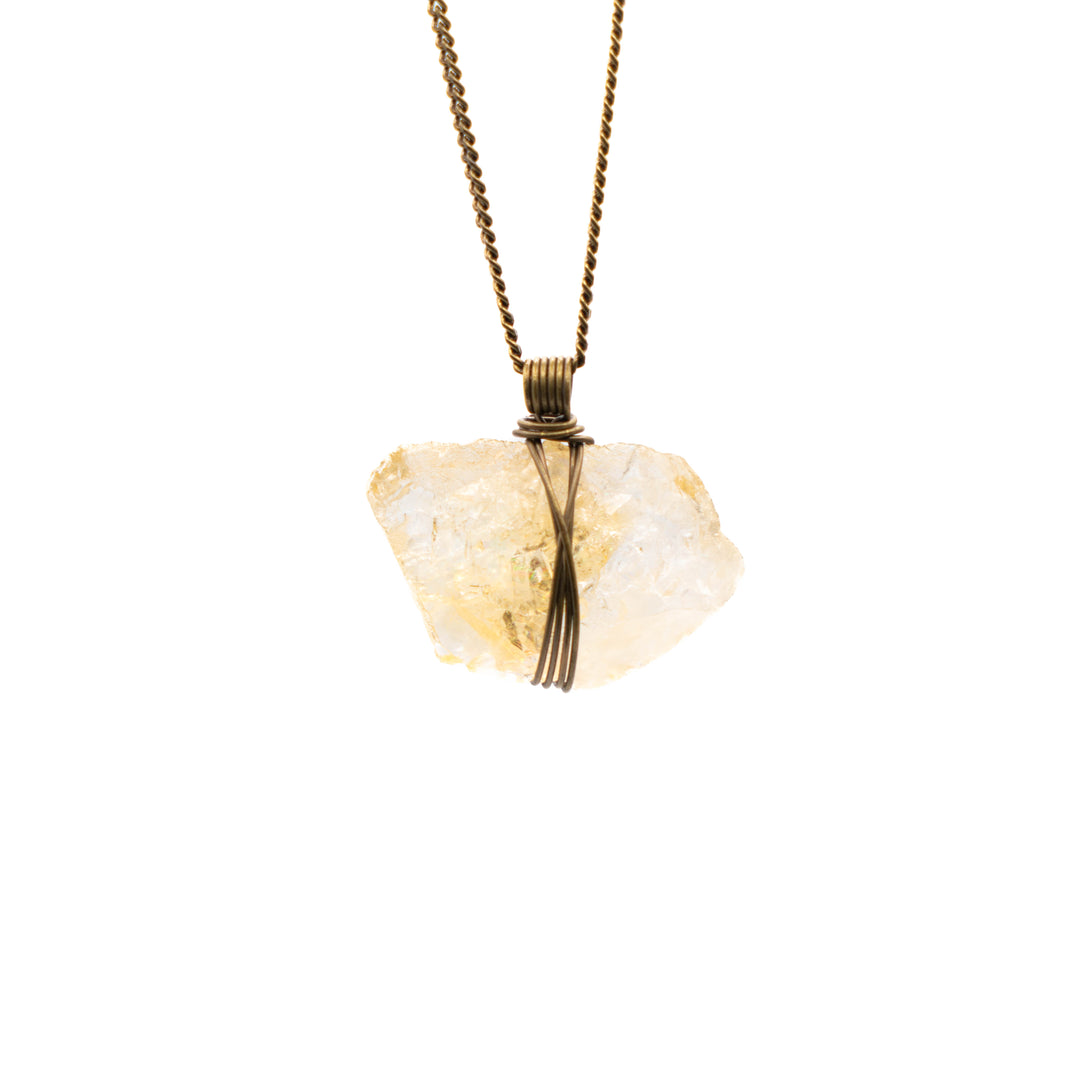 Natural Citrine ( Long Necklace)