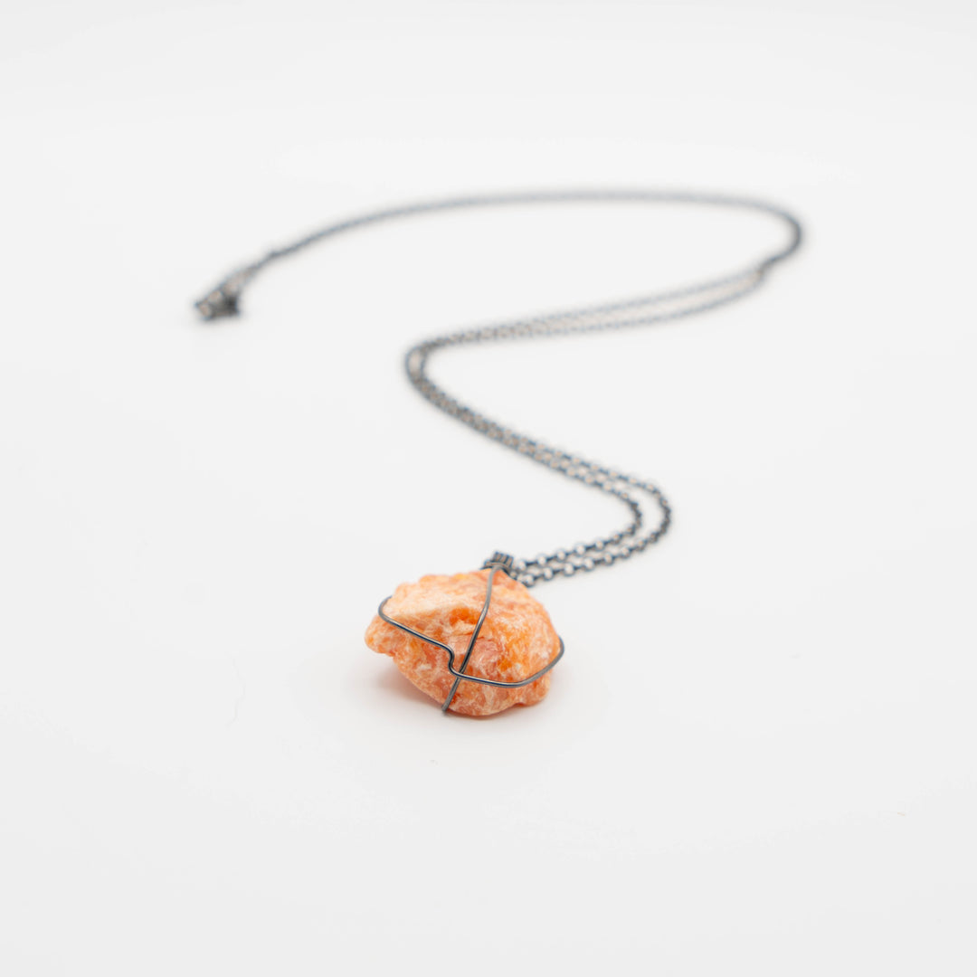 Natural Orange Calcite (Necklace)