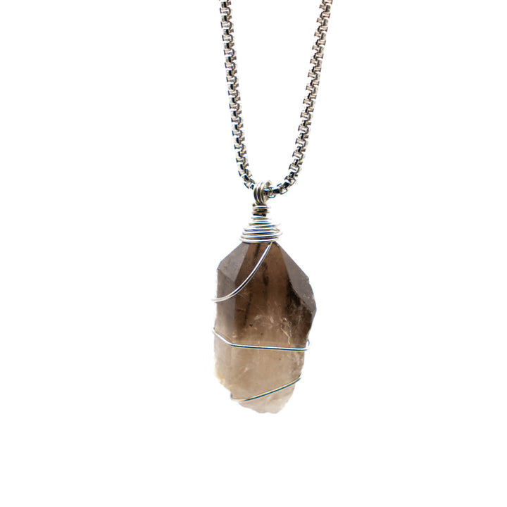 Smoky Quartz - Light Chain (long Necklace)