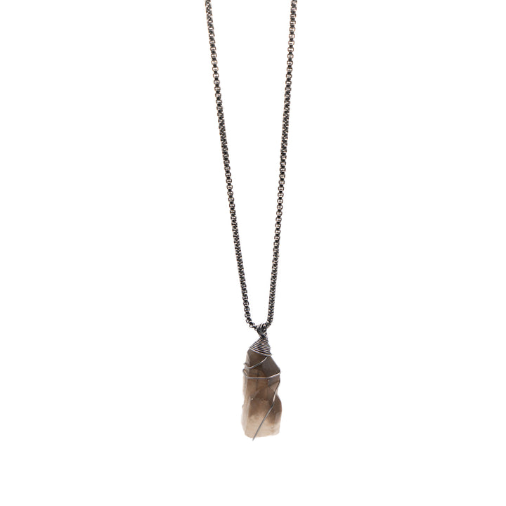 Smoky Quartz - Dark Chain (Necklace)