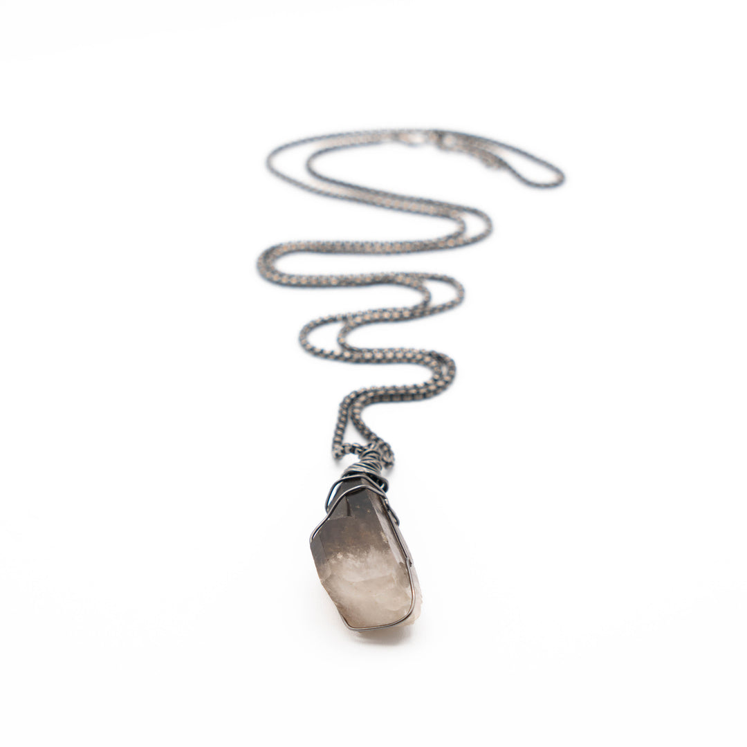 Smoky Quartz - Dark Chain (Necklace)