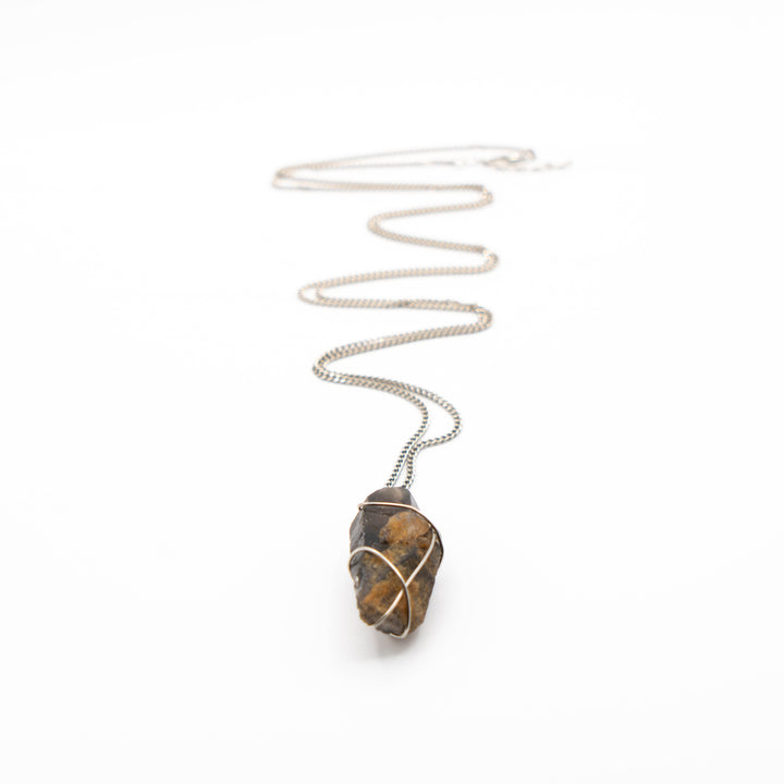 Smoky Quartz - Small Width Chain (Long Necklace)