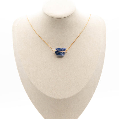 Sodalite (Hug Gold Necklace)