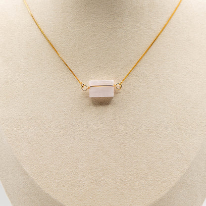 Selenite (Hug Gold Necklace)