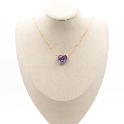 Amethyst (Hug Gold Necklace)