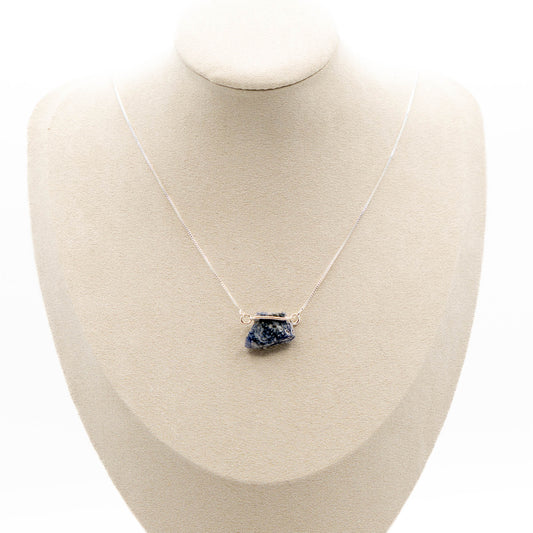 Sodalite (Hug Silver Necklace)