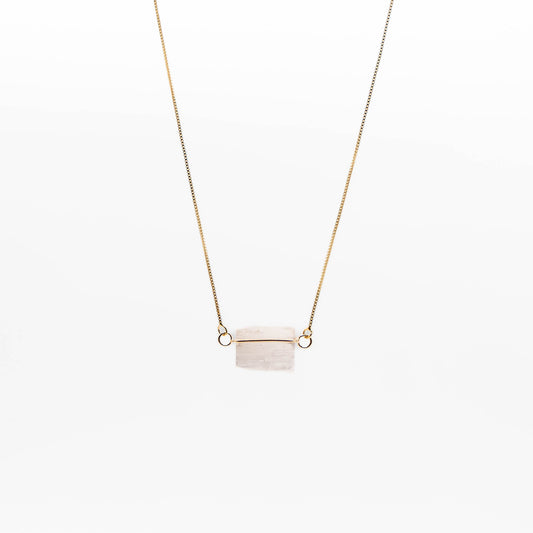 Selenite (Hug Gold Necklace)