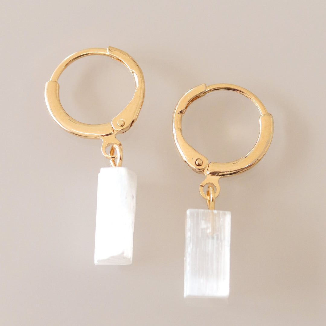 Earrings (Selenite)