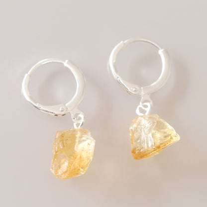 Small Circle Earring (Citrine)
