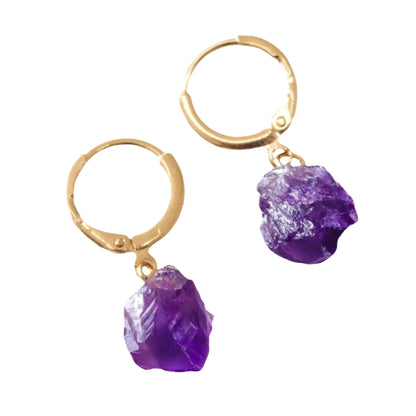 Small Circle Earring (Amethyst)