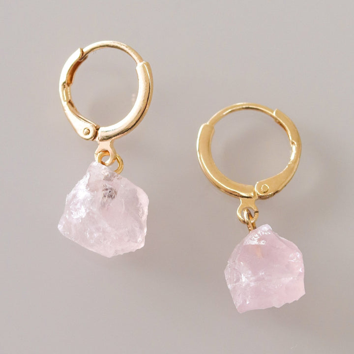 Earrings (Rose Quartz)