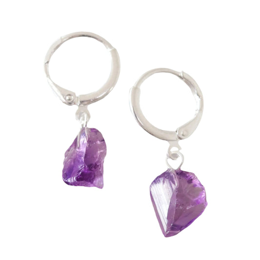 Small Circle Earring (Amethyst)