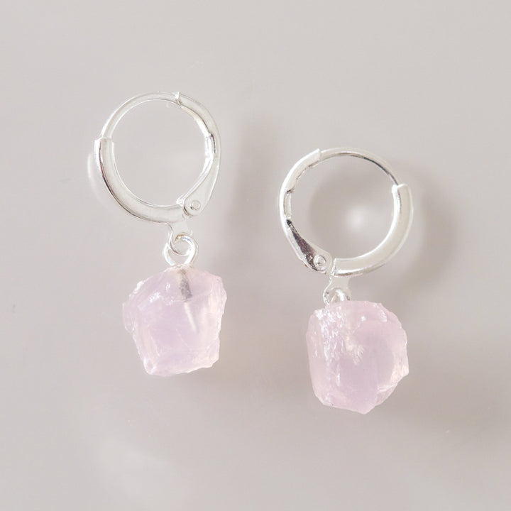 Earrings (Rose Quartz)