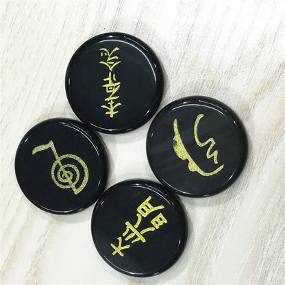 Four Energy Symbols (Tumbled)