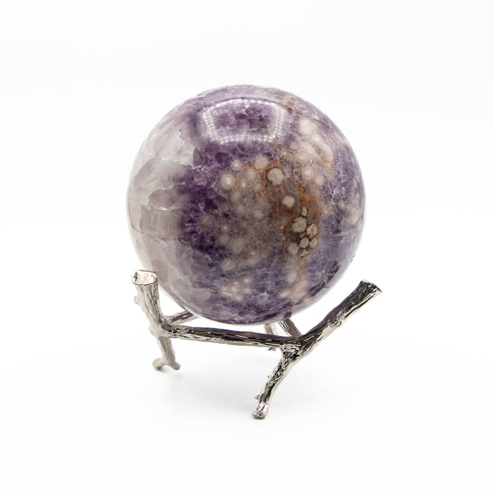 Pink Amethyst Sphere (Iron Base)