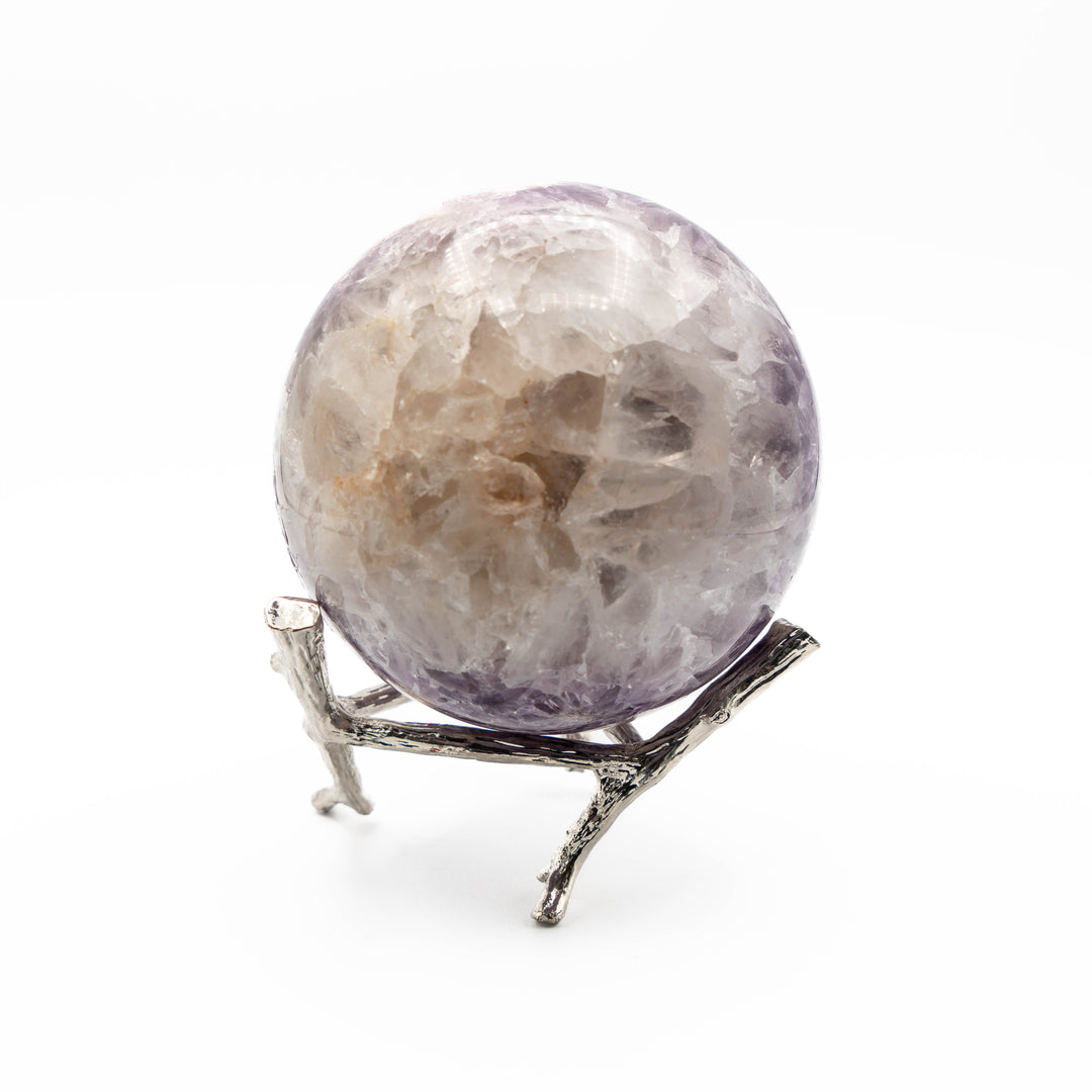 Pink Amethyst Sphere (Iron Base)