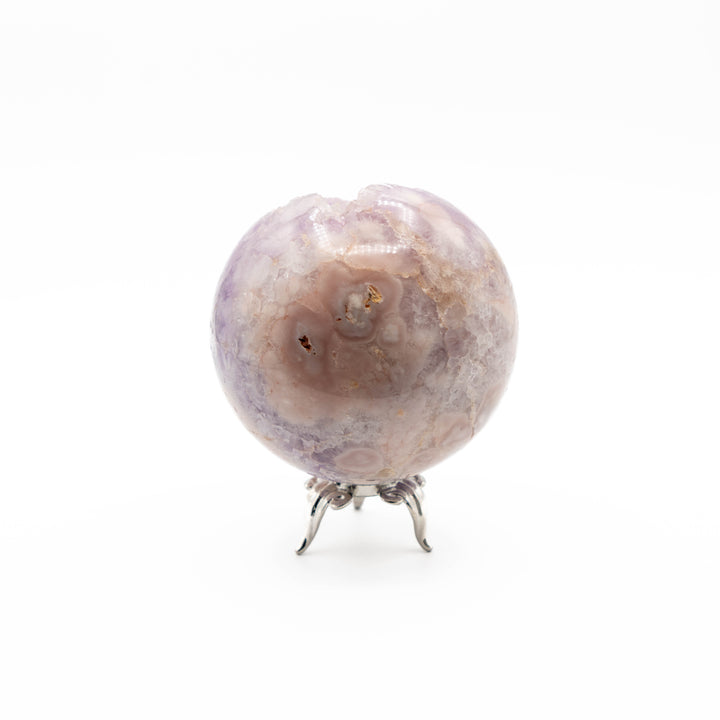 Pink Amethyst Sphere (Iron Base)