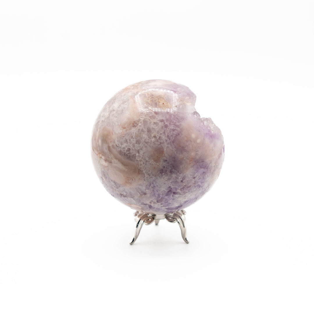 Pink Amethyst Sphere (Iron Base)