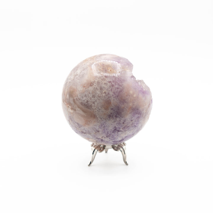 Pink Amethyst Sphere (Iron Base)