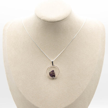 Purpurite Silver Hook (Necklace)