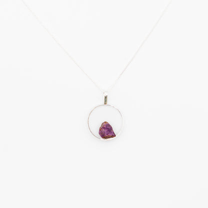 Purpurite Silver Hook (Necklace)