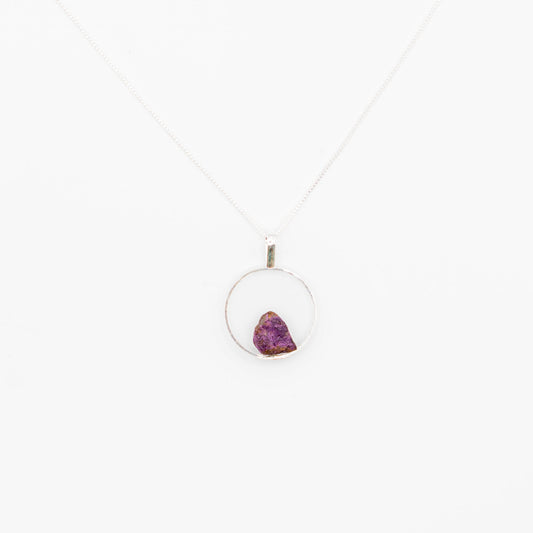 Purpurite Silver Hook (Necklace)