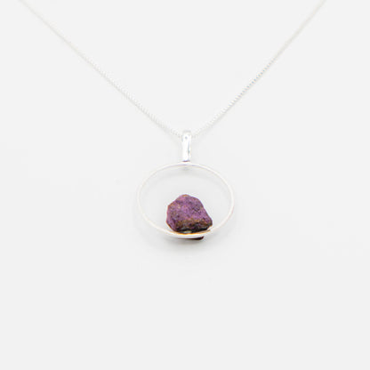 Purpurite Silver Hook (Necklace)