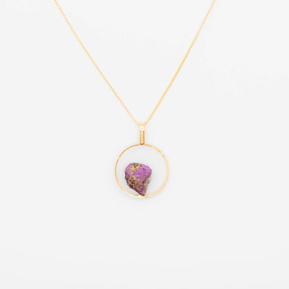 Purpurite Gold Hook (Necklace)