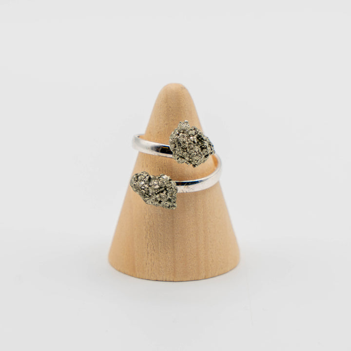 Duo Ring SIlver (Pyrite)