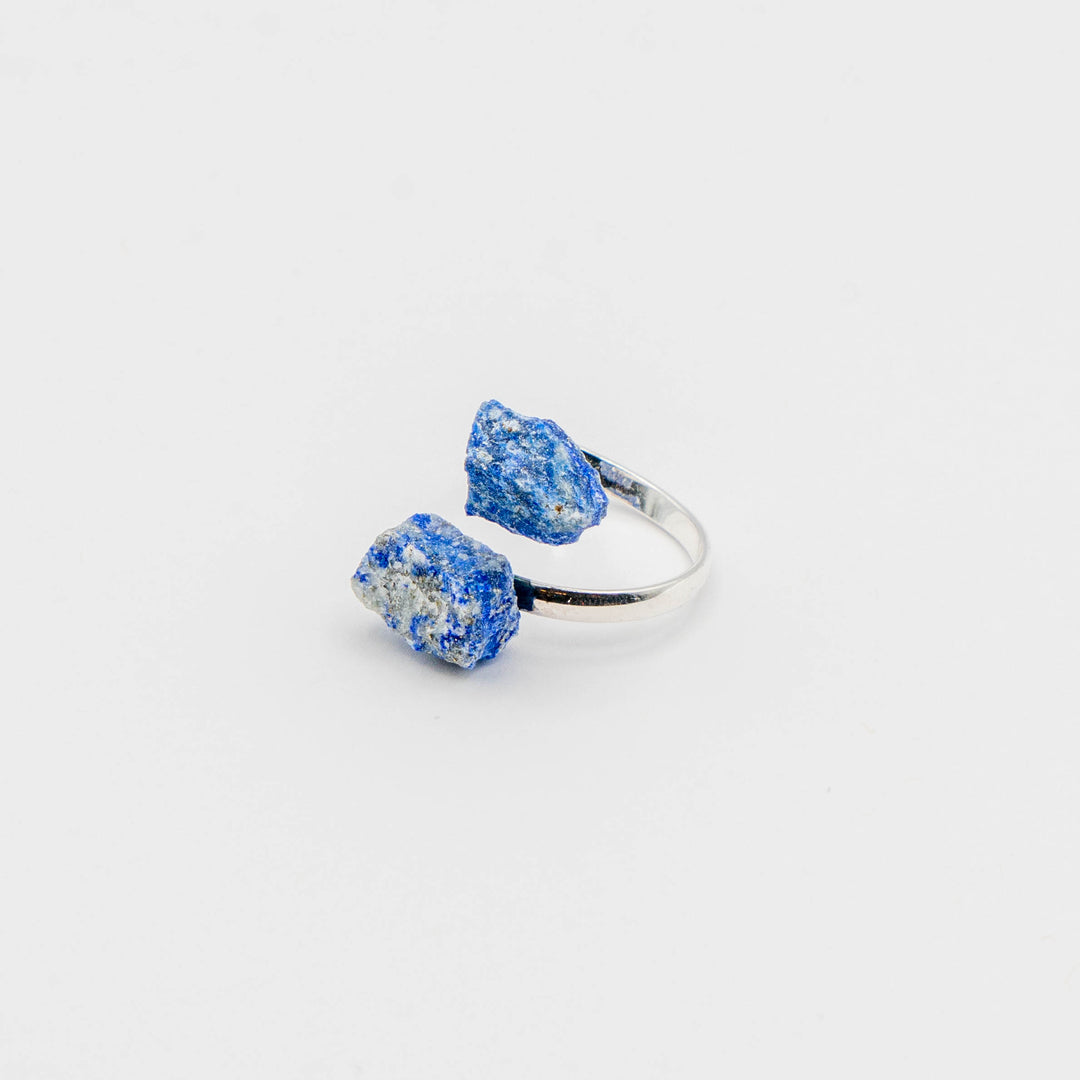 Duo Ring Silver (Lapis Lazuli)