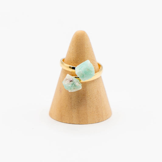 Duo Ring Gold (Amazonite)