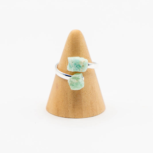 Duo Ring Silver (Amazonite)